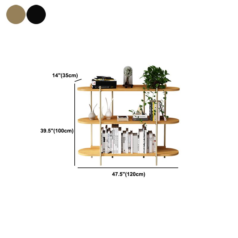 Etagere Bookcase Scandinavian Open Back Bookshelf with Shelves