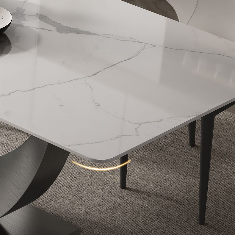 Designer Style Sintered Stone Dining Set Rectangle 1/4/5/7 Pieces Dining Table Set