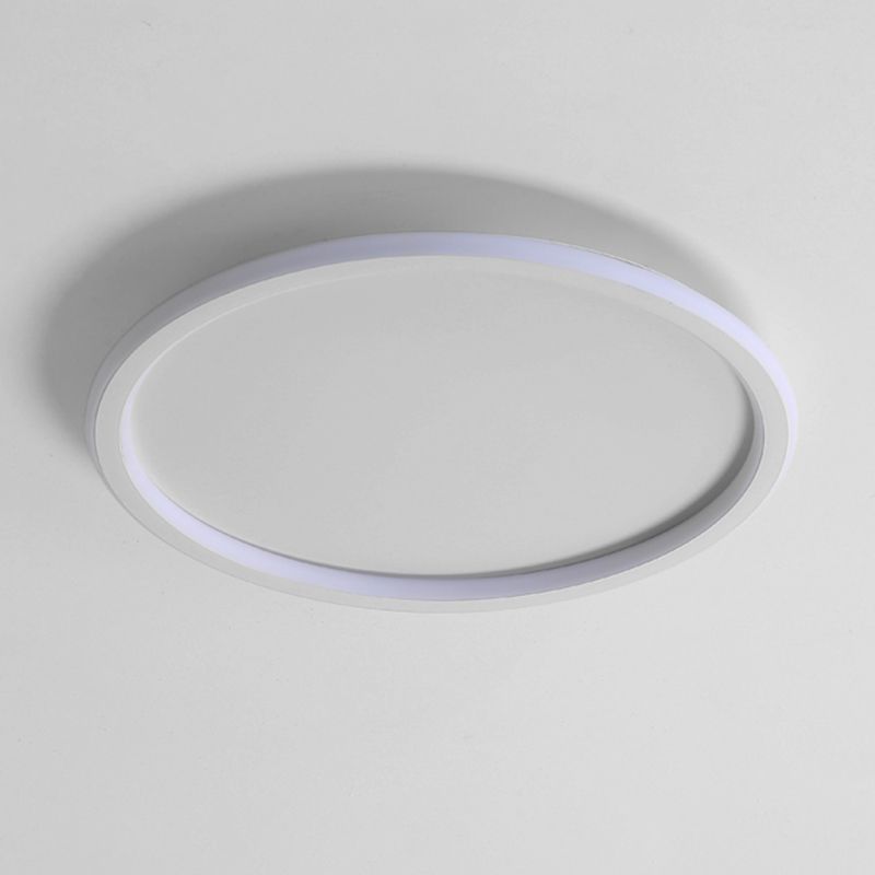 Round LED Ceiling Light Modern Ceiling Mount Lamp with Silica Gel Shade for Bedroom