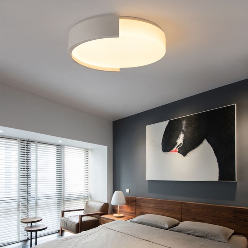 New Modern Cylinder LED Flush Mount 1-Light Acrylic Ceiling Mounted Light for Living Room