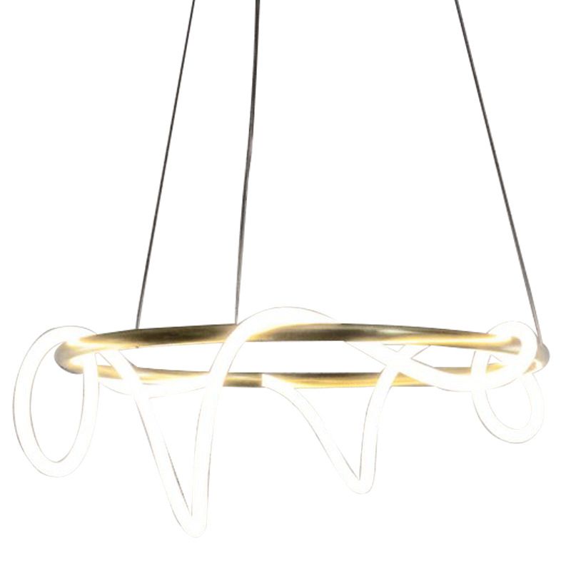 Lampadario a LED a LED a LED GOLD Minimalista acrilico appeso a soffitto per soggiorno