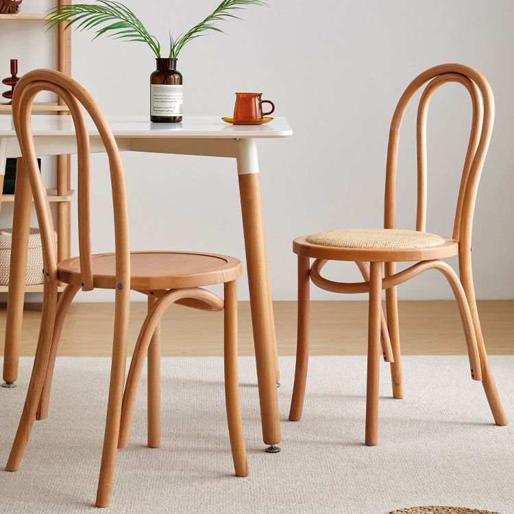 Chaise d'appoint de salle à manger en bois massif avec dossier Windsor moderne, chaise d'appoint de cuisine