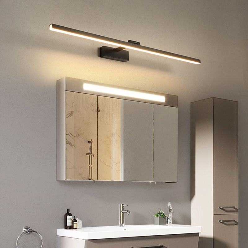 Minimalismus Leuchtenlicht 1-Licht-Aluminium Linear Wandmontage Licht für Badezimmer