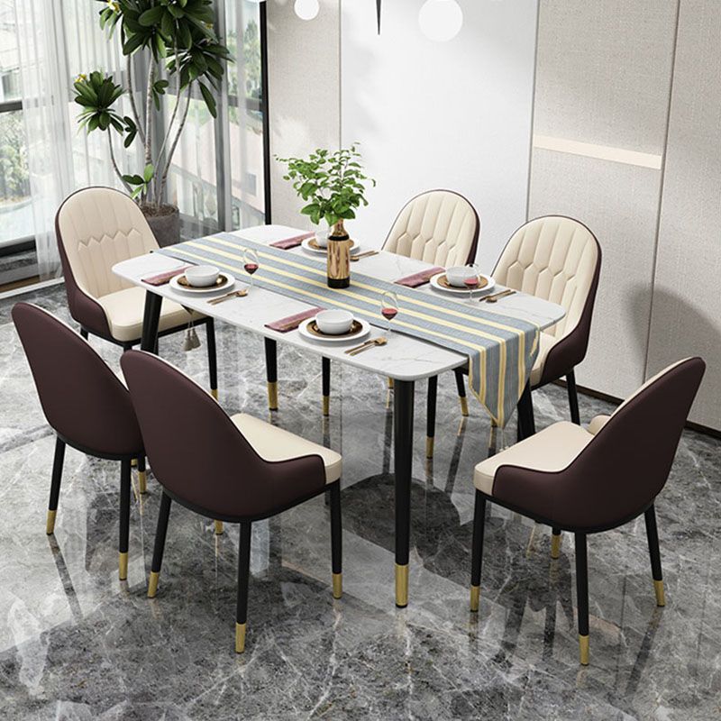 Scandinavische stijl gestoffeerde mantelstoelen stevige achterste achterstoelen voor de keuken voor keuken