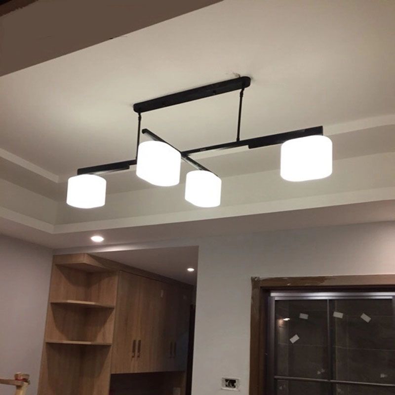 Postmodern Metal Island Light Forma 4 Lights Island Colgante para comedor