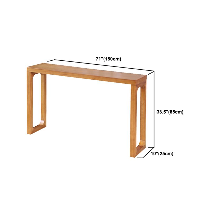 Mid-Century Modern Console Table Wood Rectangle Sofa Console Table