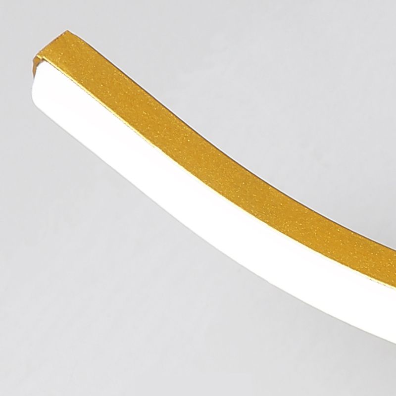 Lámpara moderna de lámpara de espejo simple lámpara de espejo de maquillaje ondulado led para baño de baño