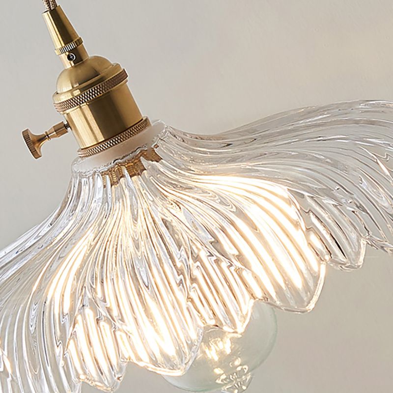 Single Head Glass Hanging Light Modern Pendant Lighting for Living Room Dinning Room