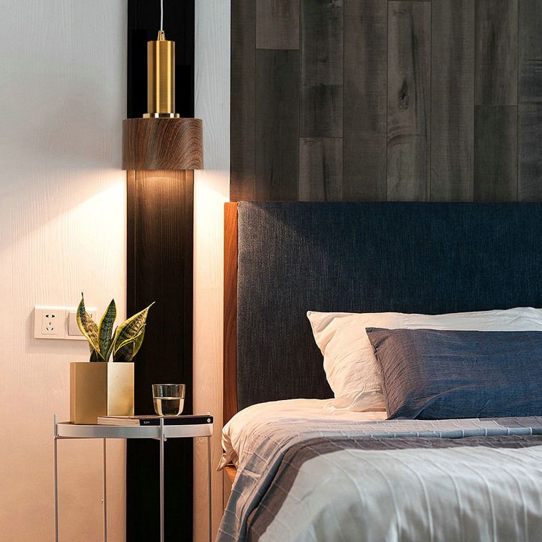 MODERNE SMETTER PENDANT LUMINE BOIS 1 LUIGNEMENT DUR BRORN LUIL