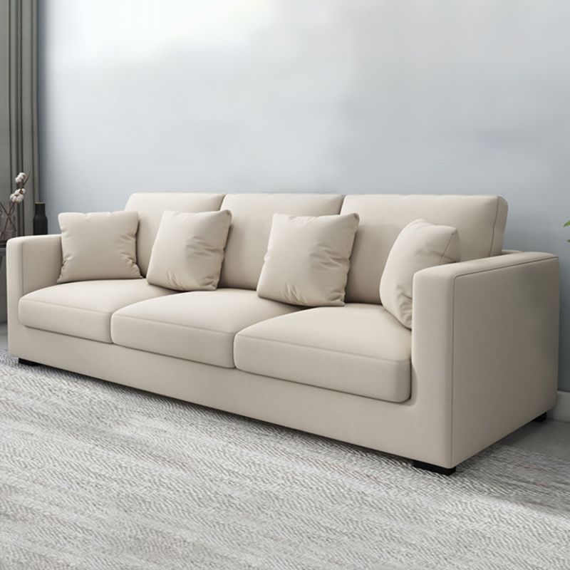Square Arm Sofa 31.49" D x 33.46" H Loose Back Sofa for Living Room