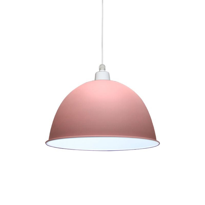 1 bol eetkamer hangende licht licht lampje grijze/roze gesuspendeerde hanglamp met koepelmetalen tint