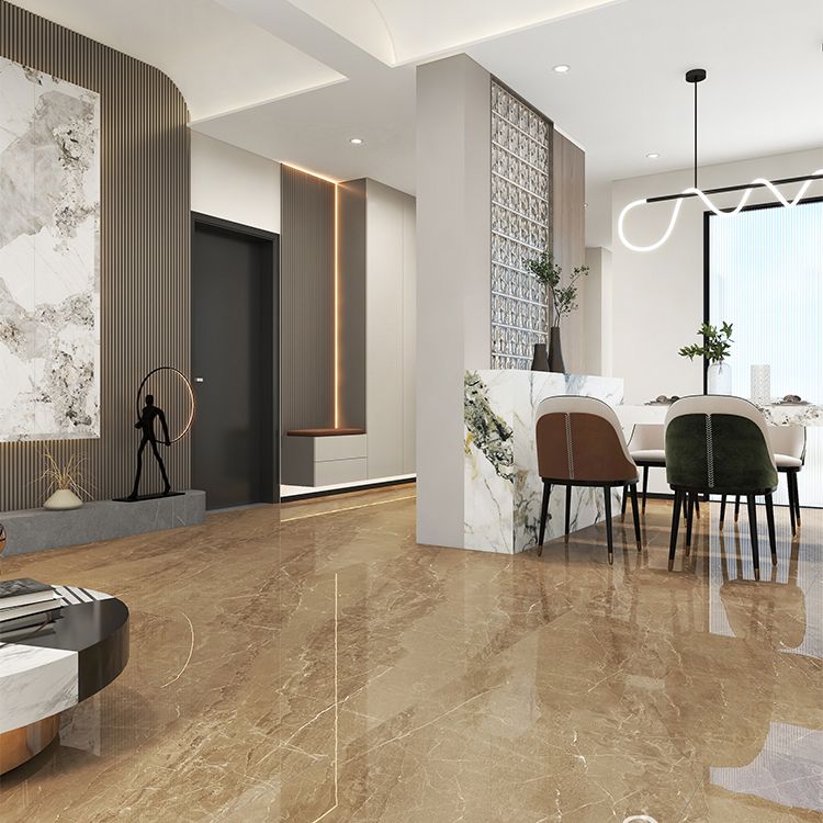 Rectangle Floor and Wall Tile Marble Printed Polished Porcelain Tile