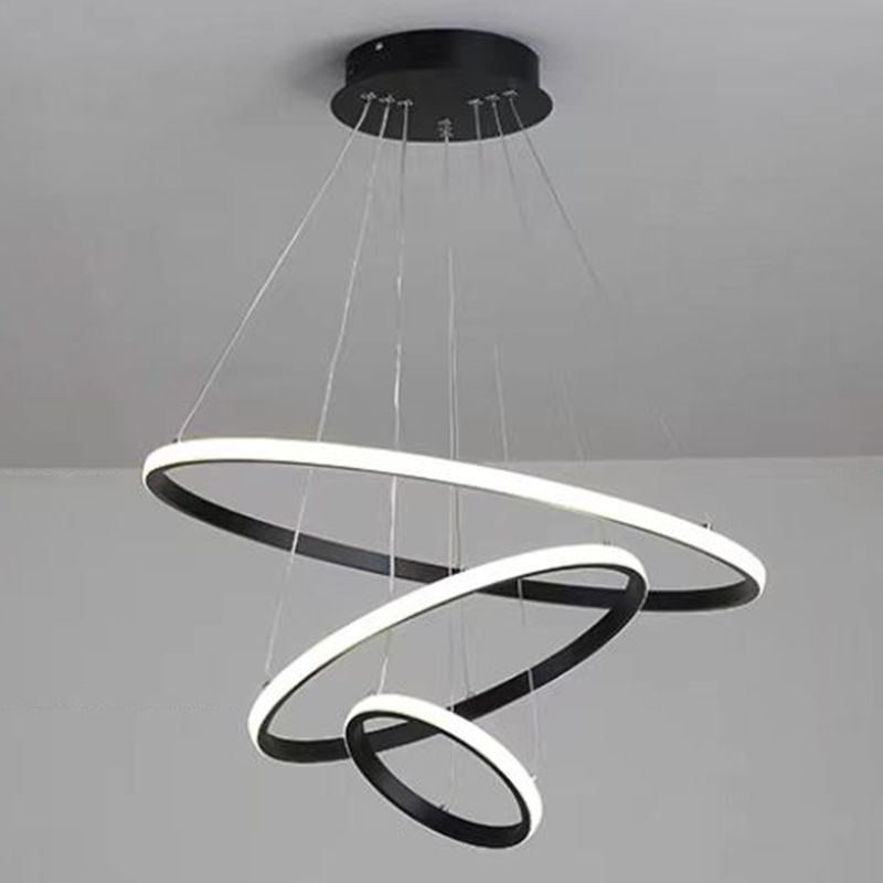 Moderne minimalisme stijl hanger kroonluchter licht metaal 3 licht plafond hanglampje voor woonkamer