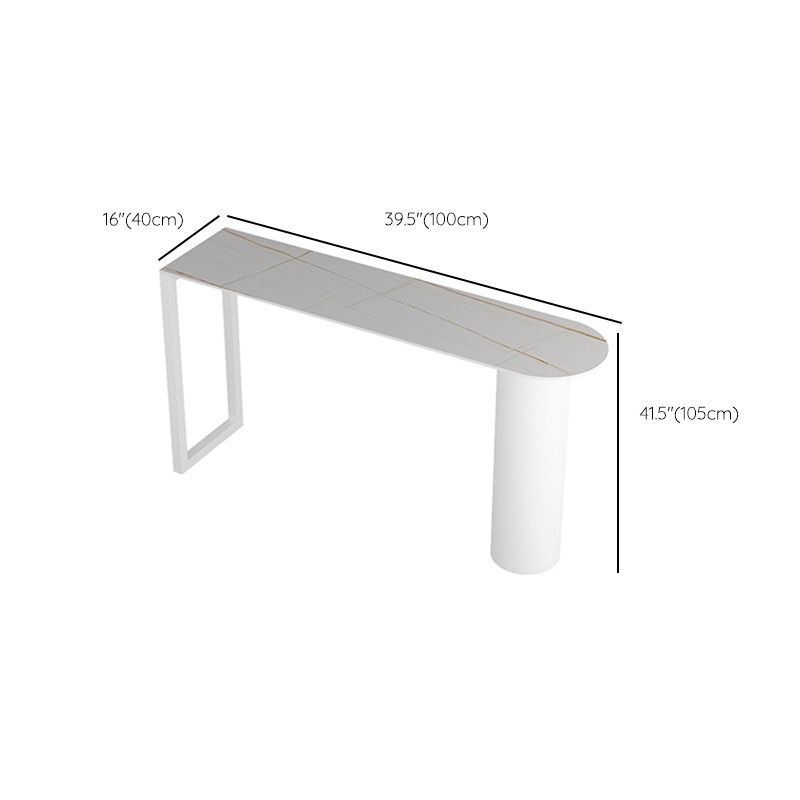 Industrial 1/2/3/5 Pieces Metal Bar Table Set Stone Bar Table with High Stools for Kitchen