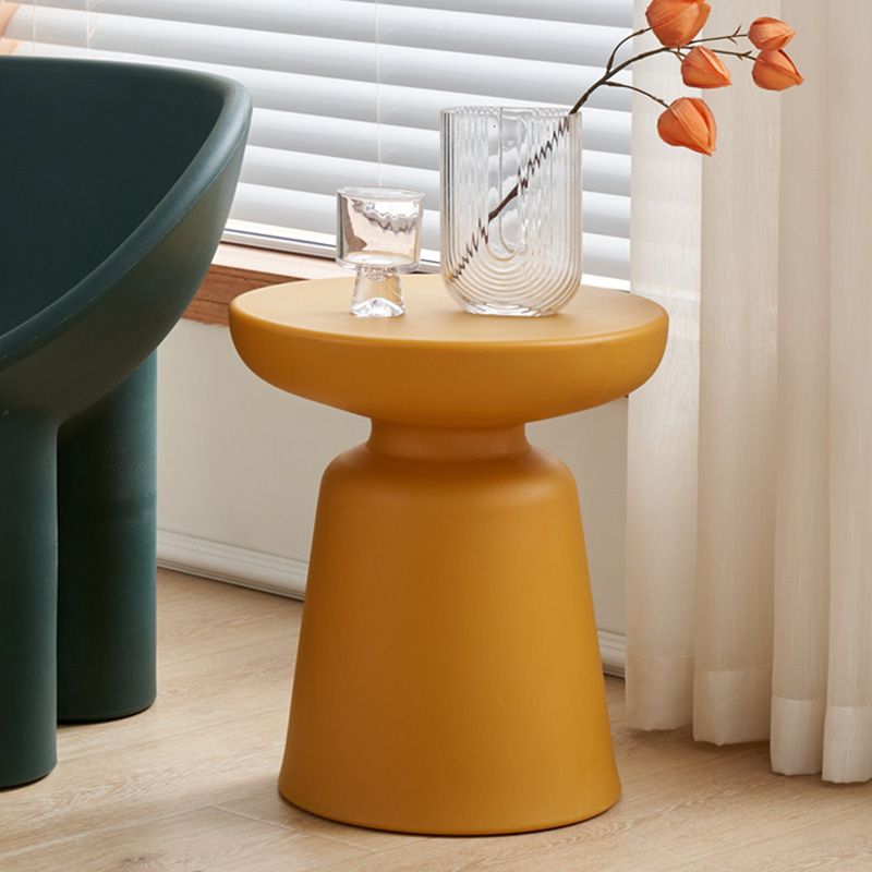 Pedestal End Table Plastic Round Side Sofa Side Accent Table