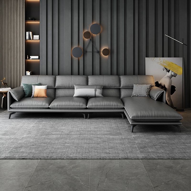 Contemporary Stain-Resistant Faux Leather for Living Room Sofa