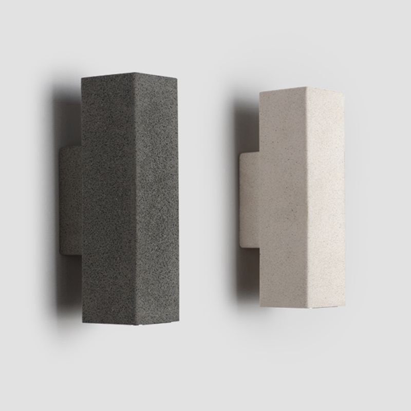 Modern Stone Wall Sconce Lighting Black/White Wall Mounted Lights