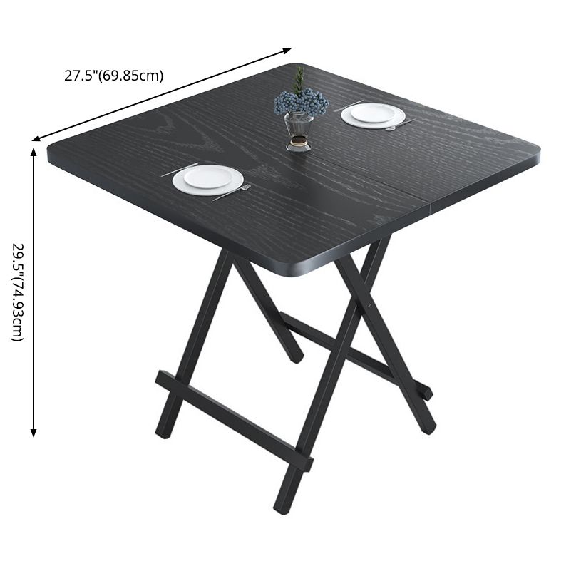 Modern Style Traditional Height Dining Set with Folding Table and Chairs