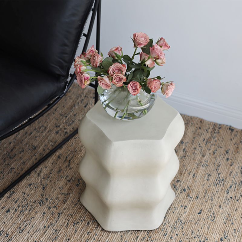 14.6" Wide Metal Block Side Table Geometric Sofa Side Accent Table