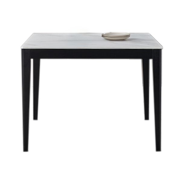 Industriële vierkante witte tafel gesinterde stenen standaard eettafel voor keuken