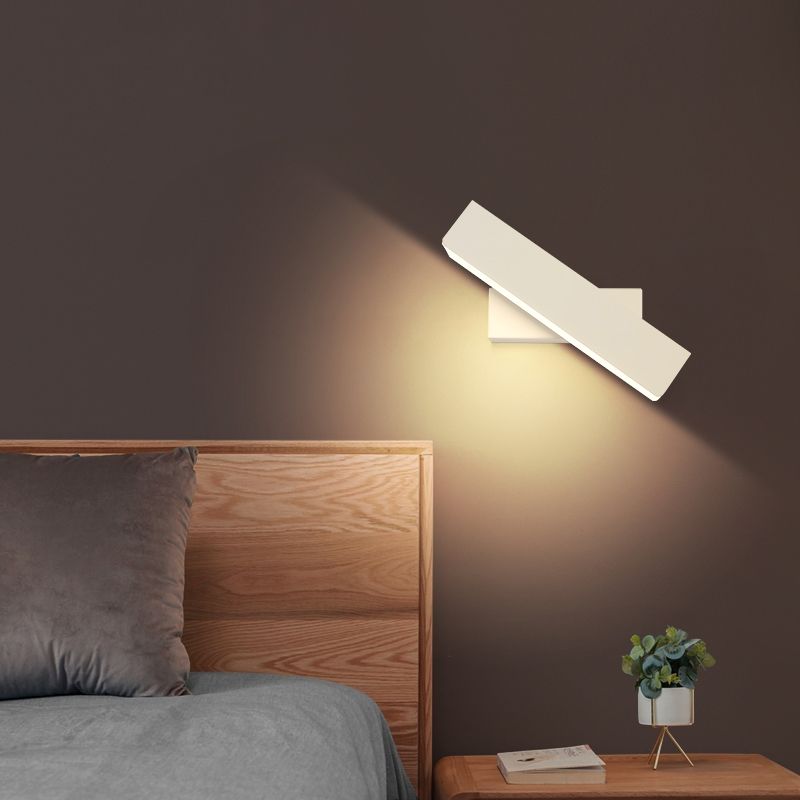 Modern Minimalist Style Rectangular Wall Light Sconces Metal Sconce Lights for Bedroom