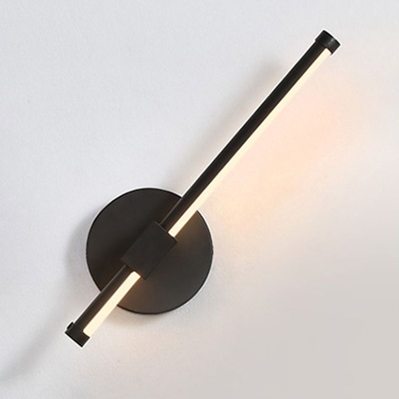 Iluminación de pared de forma de tira lámpara de aplastamiento de metal de estilo moderno 1 para sala de estar