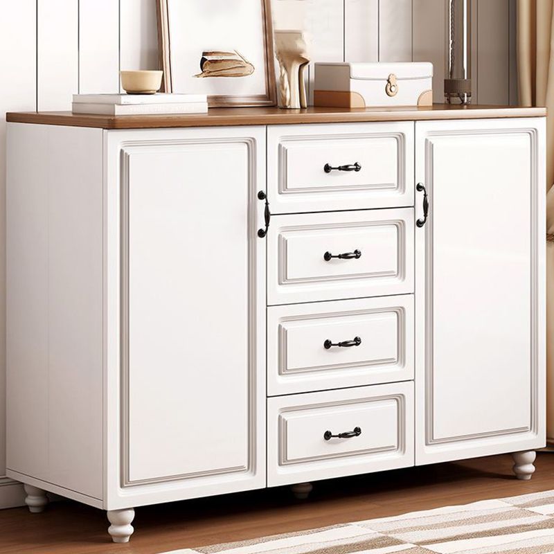 American Traditional Combo Dresser Wood Storage Chest with Drawers for Bedroom
