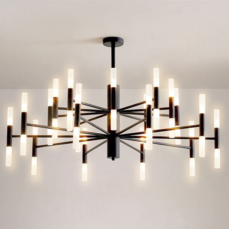 Illuminazione del soffitto del soggiorno a forma di radiale Metallic Postmodern Lent Light Segret