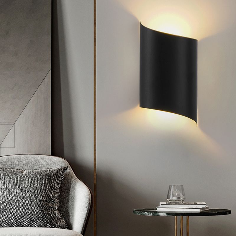 Luces de pared de forma de geometría de estilo contemporáneo de metal luces de montaje de pared de 2 luces