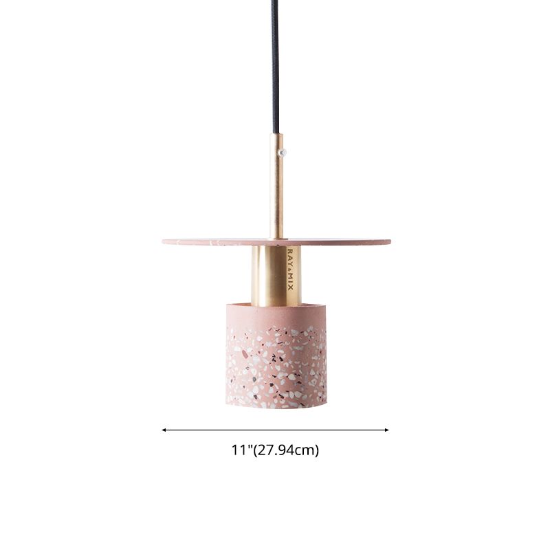 Cilinder slaapkamer hangend plafond licht steen minimalistische stijl plafond hanger licht