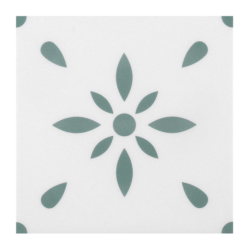 Peel and Stick PVC Flooring Matte Vinyl Flooring with Floral Pattern