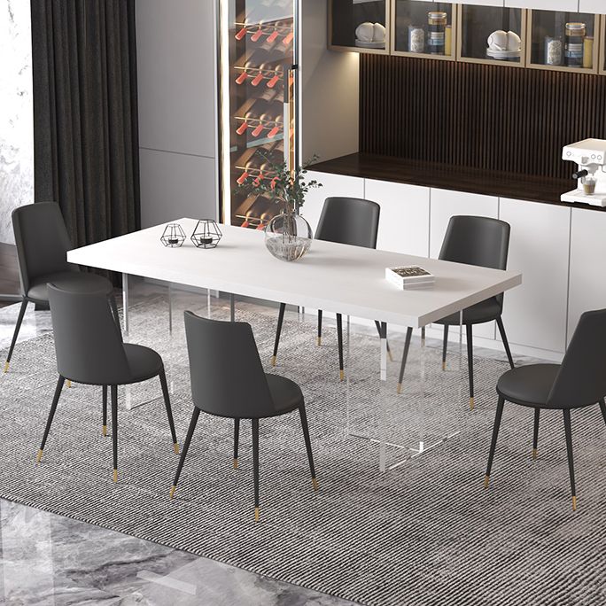 Modern Style Dining Table Rectangle Solid Wood Dining Table for Kitchen