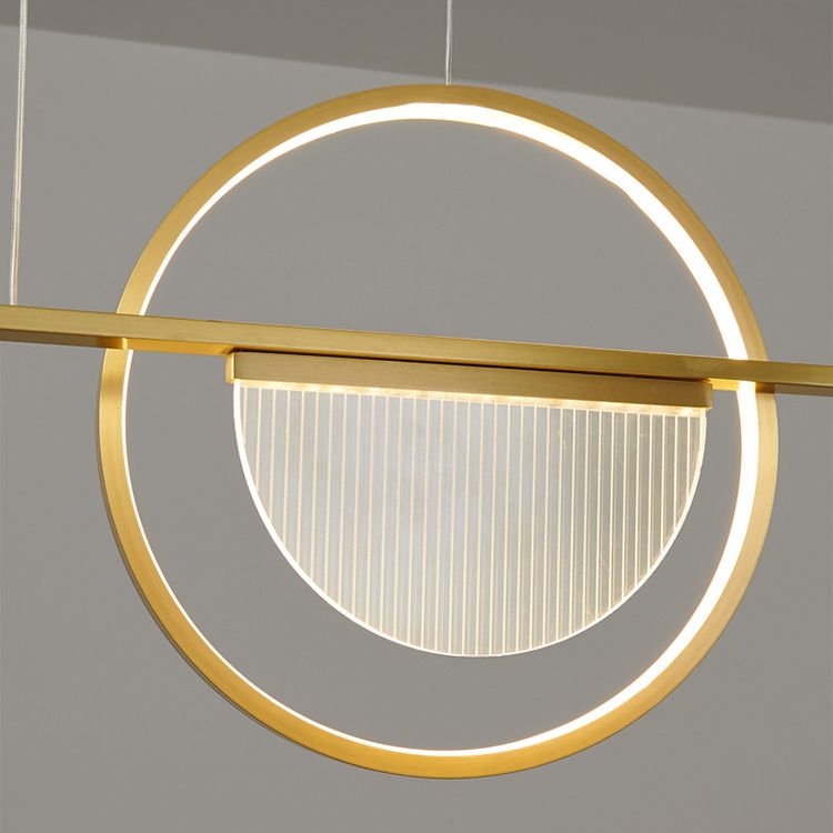 Metal Linear Island Pendant Lights Modern Multiple-Light Island Pendant Lighting