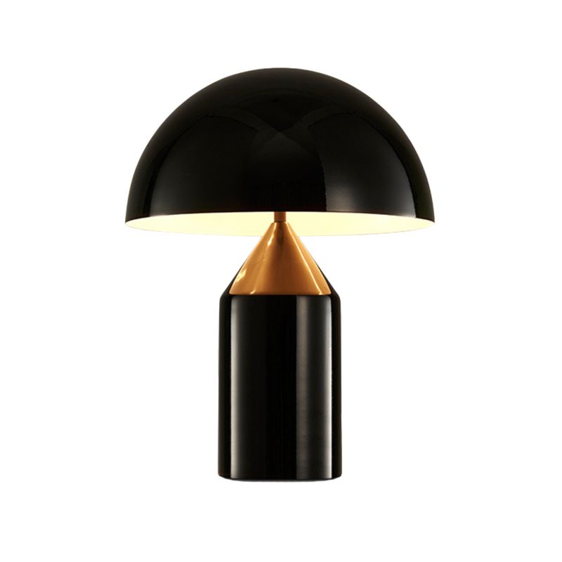 Dome Tavola in metallo Luce post-moderna 2 lampadina nera Lampada per soggiorno