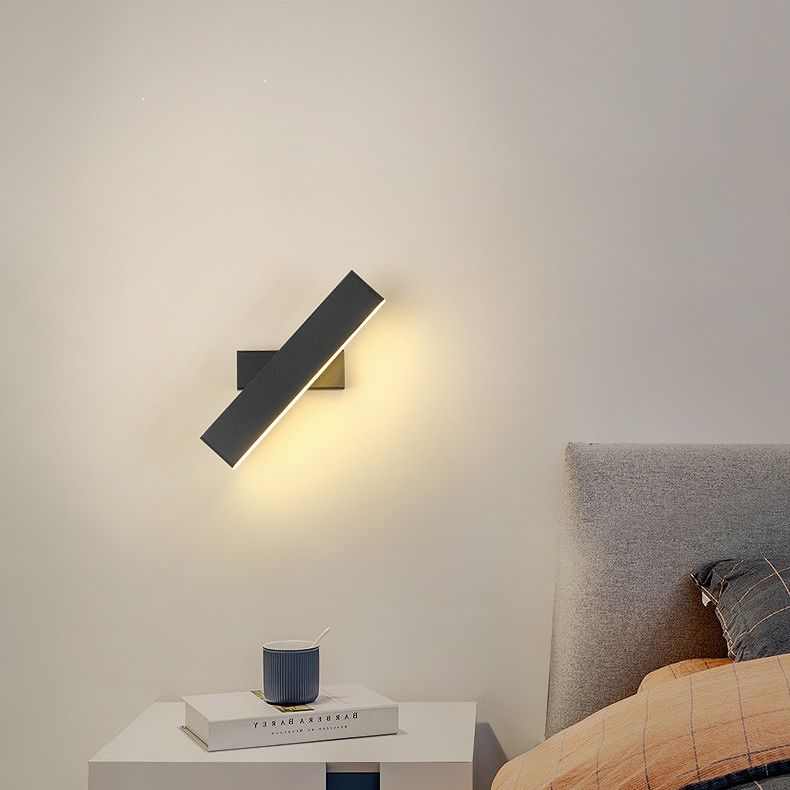 Lámpara de pared giratoria de aluminio LED moderna de moda moderna con tono acrílico