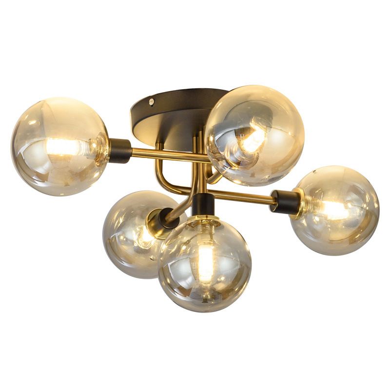 Luz de techo al ras del vidrio de forma redonda Lucina moderna de montaje de altura de luces múltiples