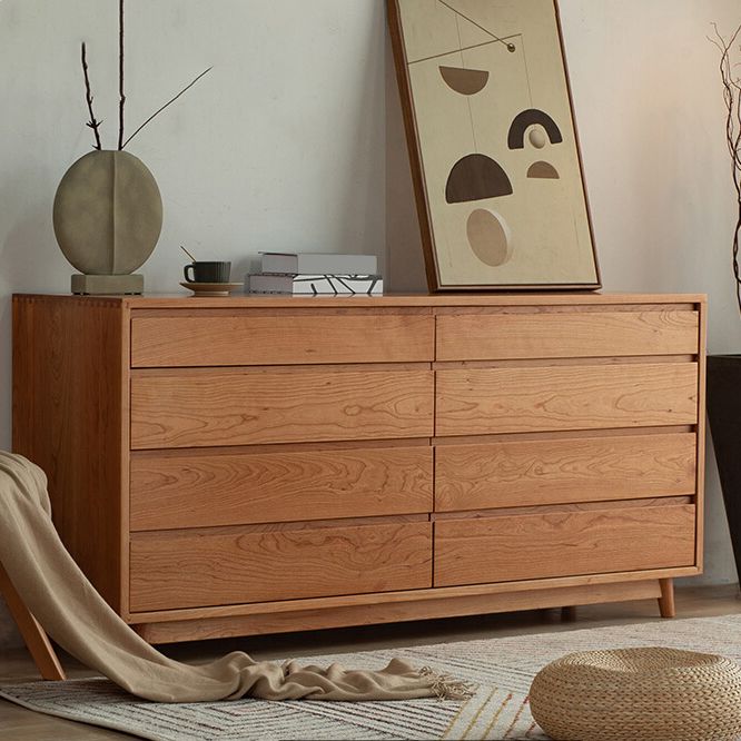 Modern Storage Chest Wooden Storage Chest Dresser with 8 Drawers