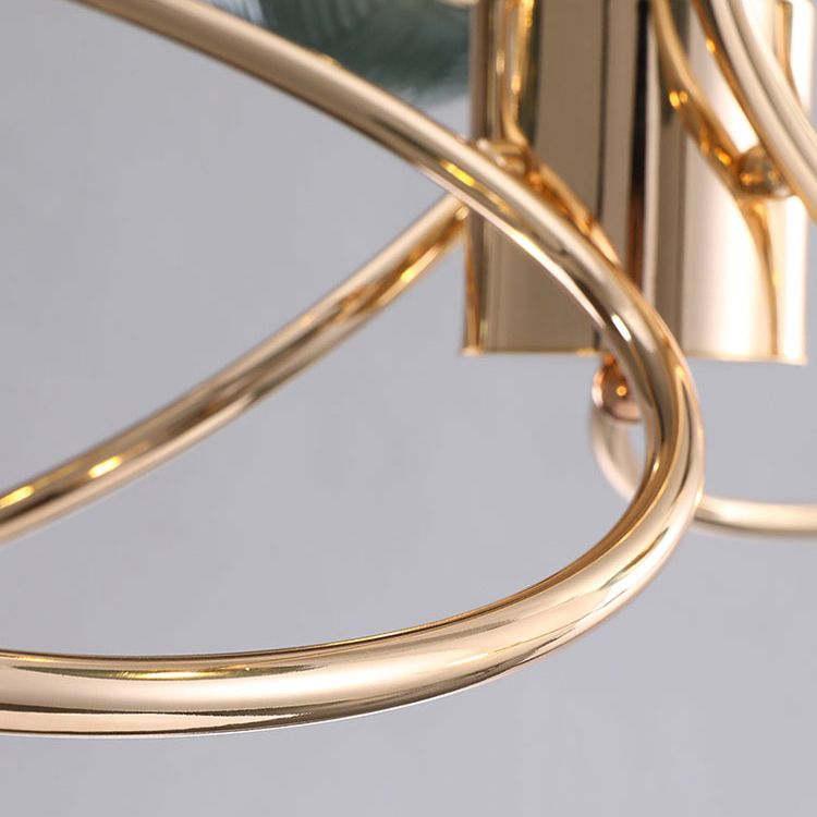 Metal Chandelier Light Fixtures Modern Multi-Head Globe Pendant Lamp for Living Room