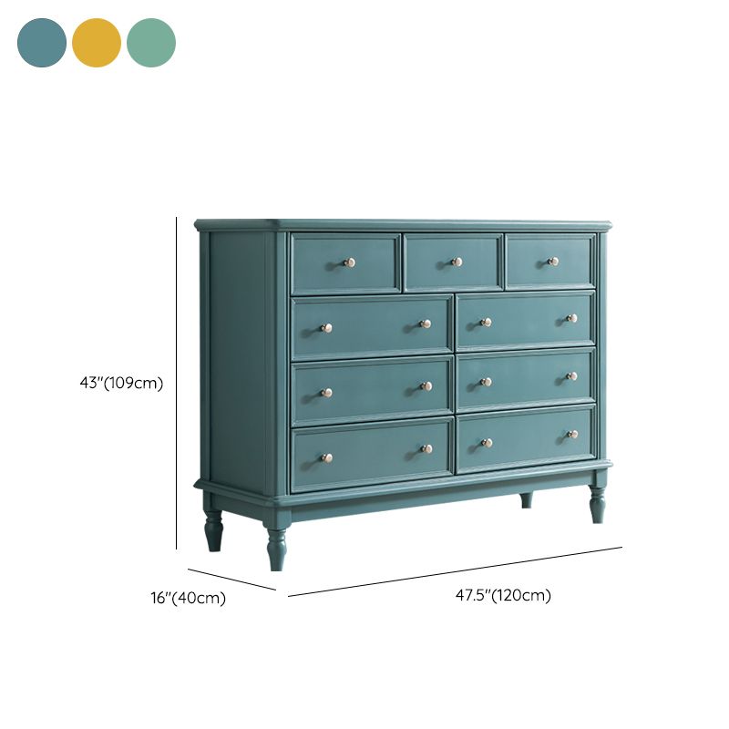Coastal Double Dresser Ash Storage Chest Dresser with Drawers for Bedroom