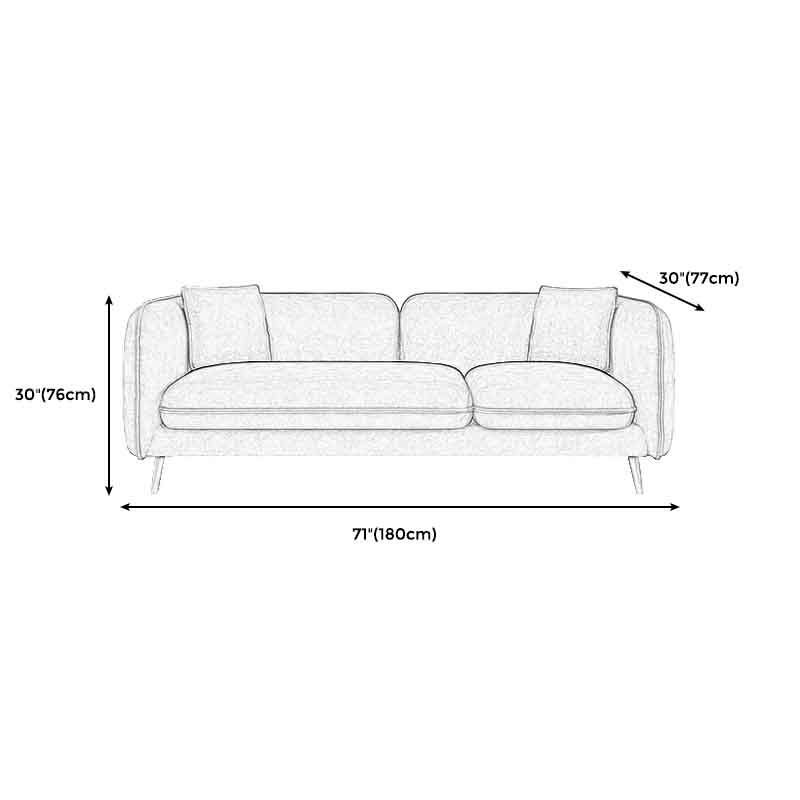 Tight Back Square Arm Ultra-Modern Sofa with Hair Pin Legs for Apartment