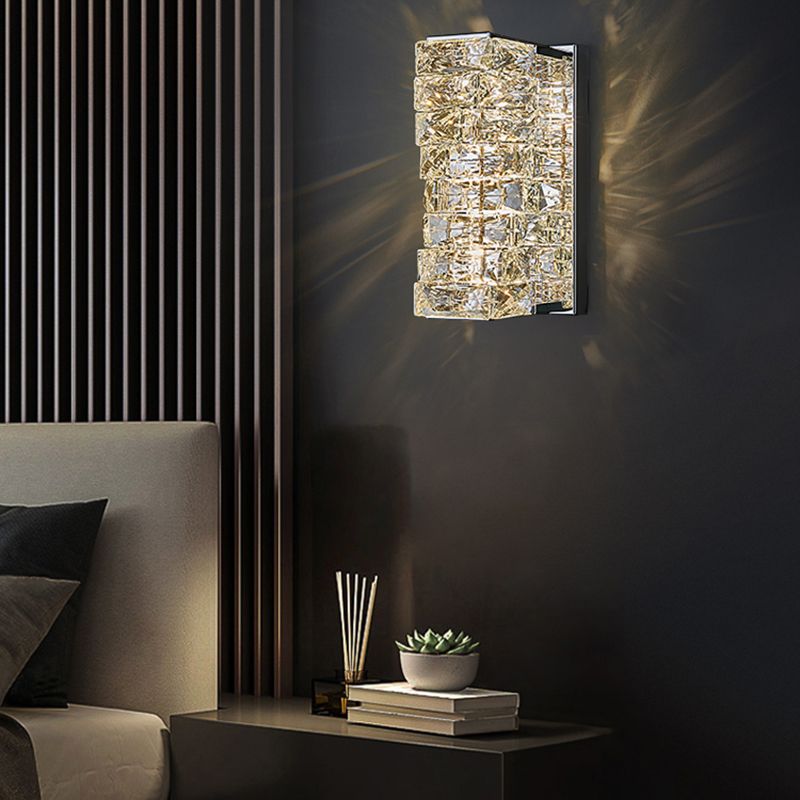 Lumière murale de style postmoderne Géométrique Géométrique de 5 "de large étendue avec cristal pour le salon