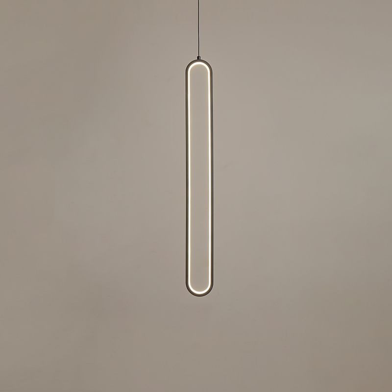 Lampada a led a led moderna a led Iron Iron Light Linea Linea con tonalità silicone