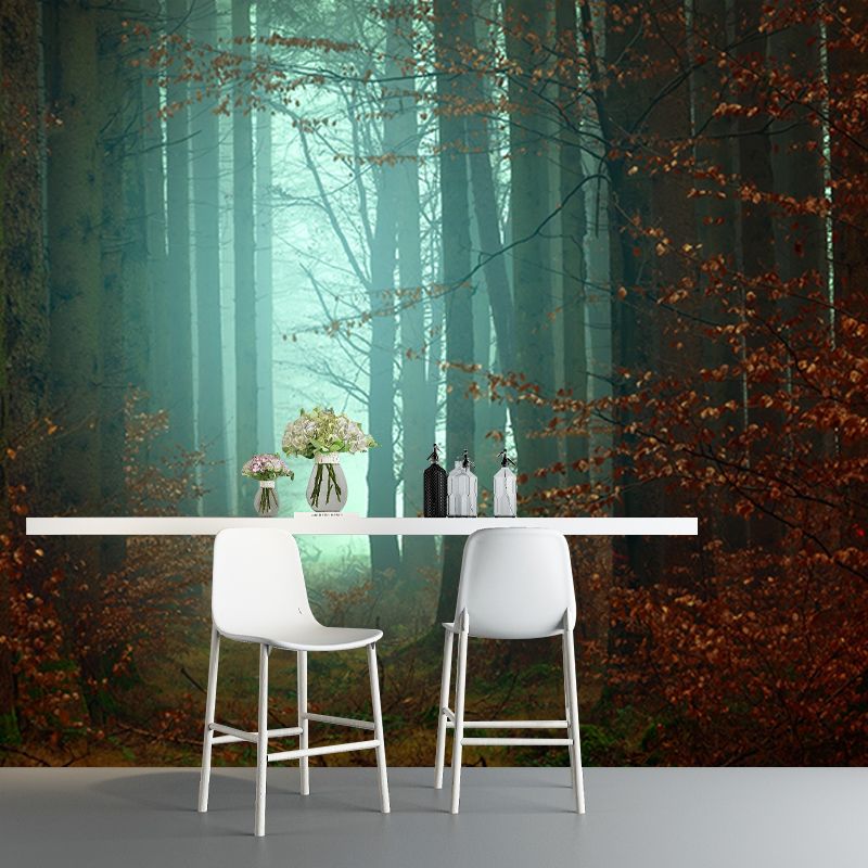Environment Friendly Resistant Mural Wallpaper Forest Living Room Wall Mural