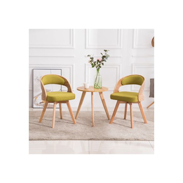 Chaise de salle à manger en bois de style moderne, chaises latérales à dossier ouvert pour la cuisine
