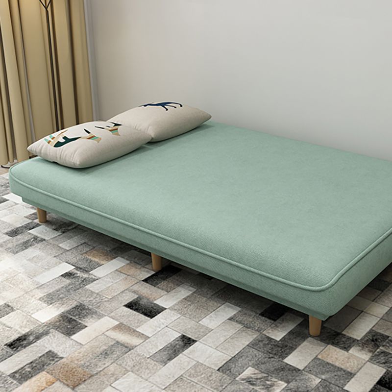 Fabric Adjustable Sleeper Sofa Split Back 59"/66.93"/70.87" Wide Armless Sofa Bed