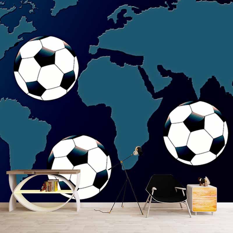 Modern Illustration Mural Wallpaper Map Living Room Wall Mural