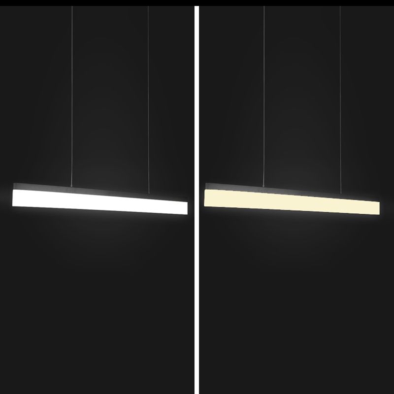 Lámpara colgante de rectángulo LED de lámpara colgante simple para el comedor de la oficina del comedor