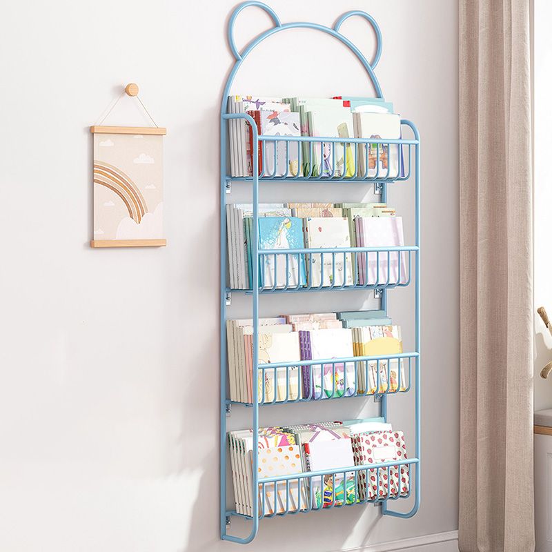 Wall Mounted Metal Bookshelf Children's Picture Book Display Rack