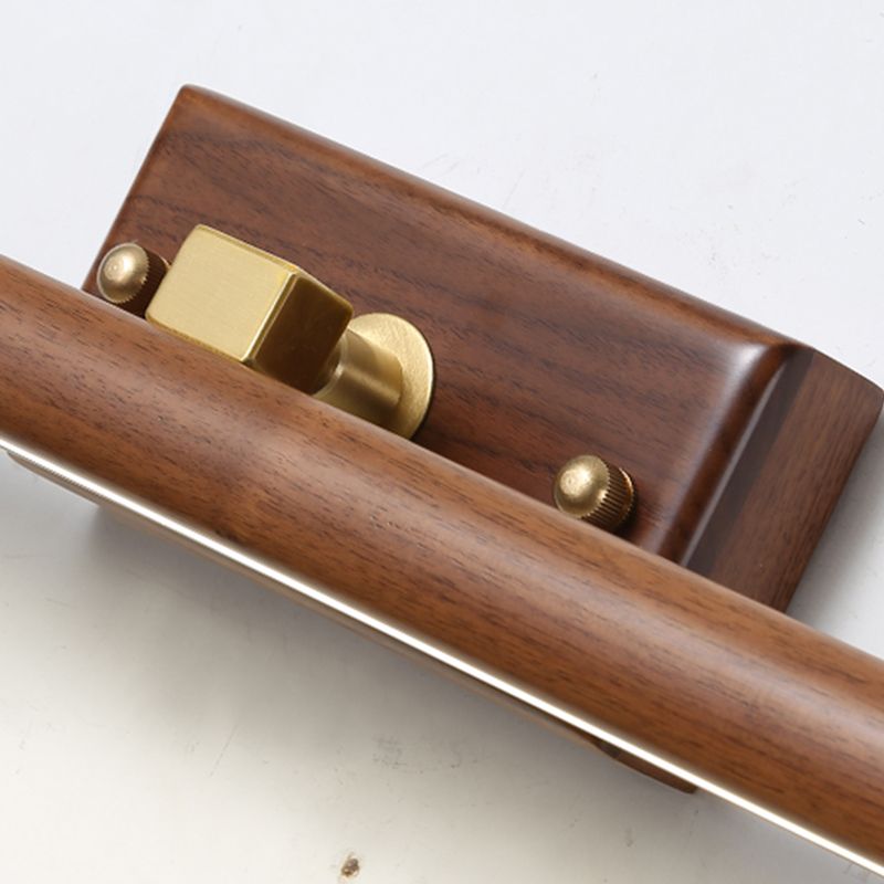 1 Light Tubular Vanity Wall Lights Modern Style Wood Vanity Mirror Lights