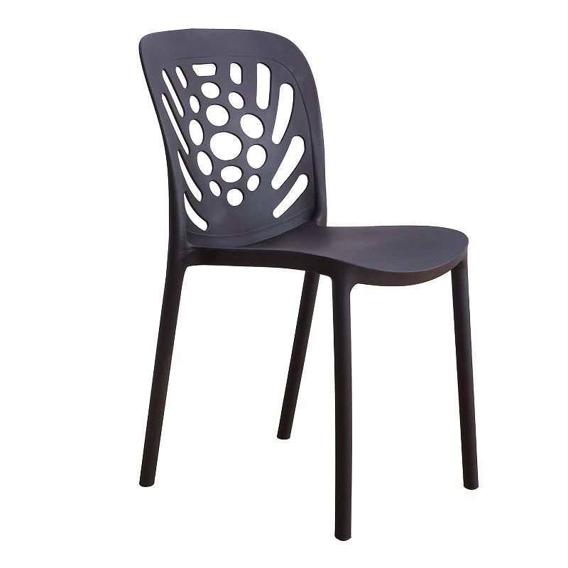 Modern Style Side Chair Plastic Stackable Dining Chair for Dining Room